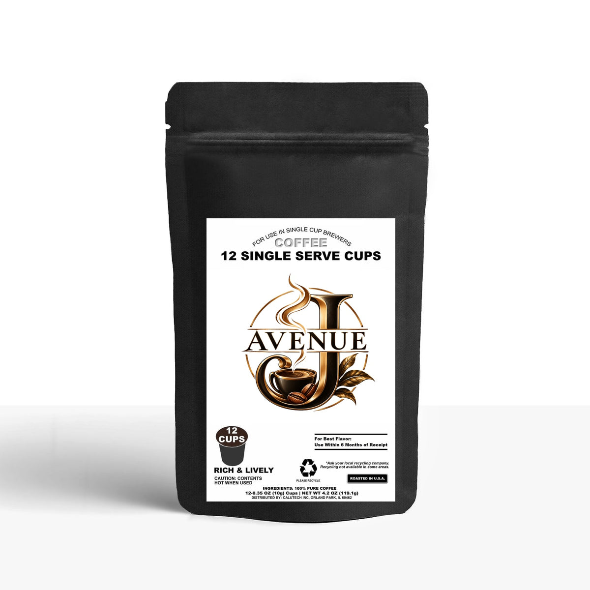 12 Pack Single Serve Coffee Capsules